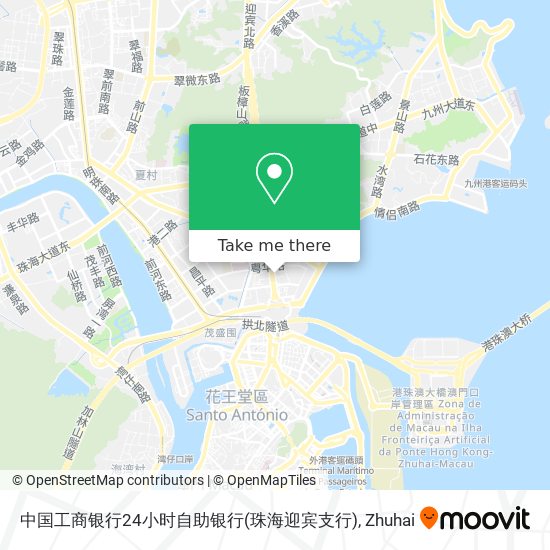 中国工商银行24小时自助银行(珠海迎宾支行) map
