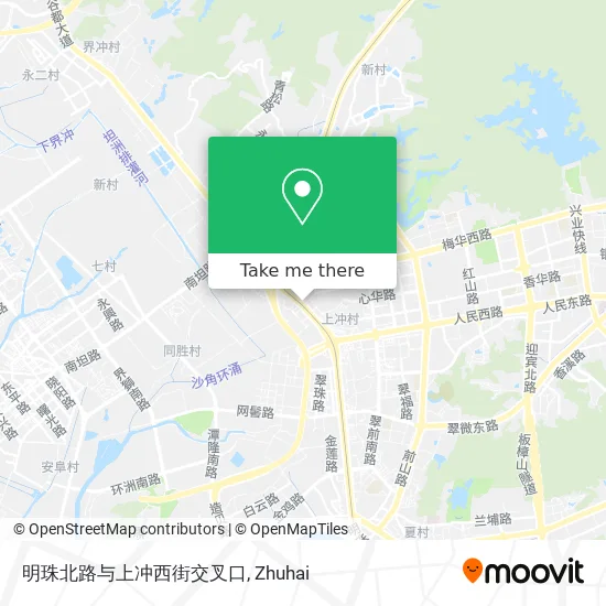明珠北路与上冲西街交叉口 map