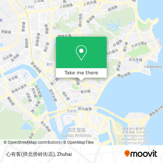 心有客(拱北侨岭街店) map