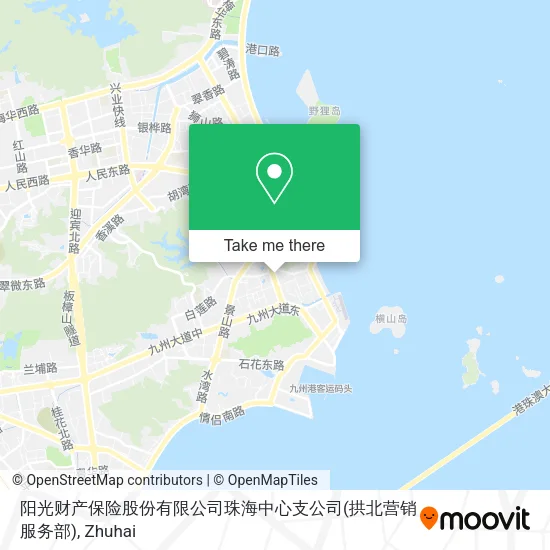 阳光财产保险股份有限公司珠海中心支公司(拱北营销服务部) map