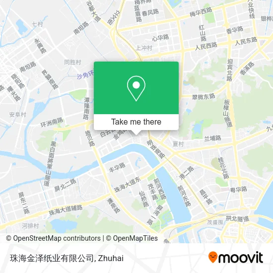珠海金泽纸业有限公司 map