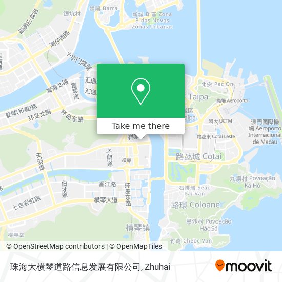 珠海大横琴道路信息发展有限公司 map