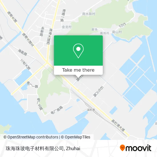 珠海珠玻电子材料有限公司 map