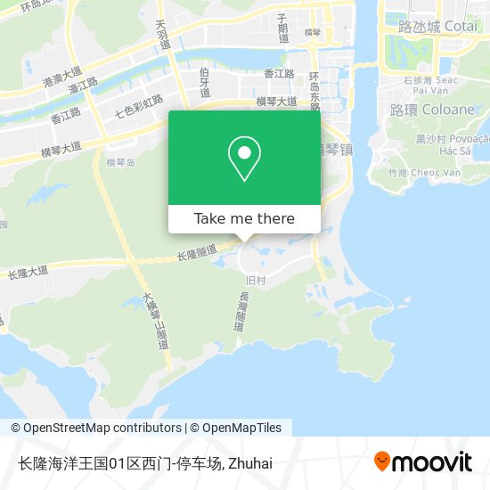 长隆海洋王国01区西门-停车场 map