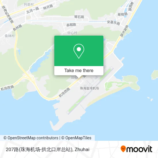 207路(珠海机场-拱北口岸总站) map