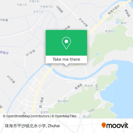 珠海市平沙镇北水小学 map