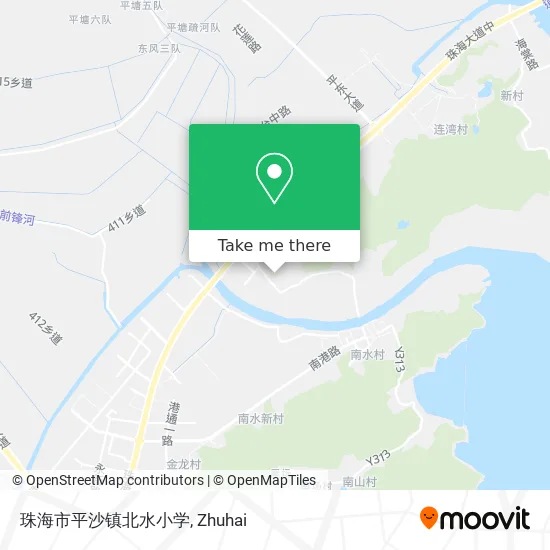 珠海市平沙镇北水小学 map
