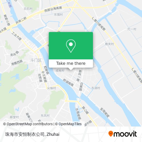 珠海市安恒制衣公司 map