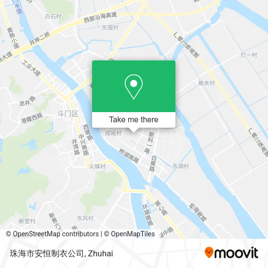 珠海市安恒制衣公司 map