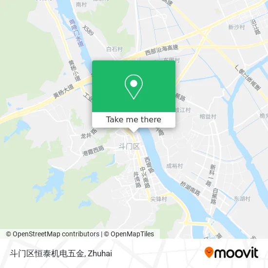 斗门区恒泰机电五金 map