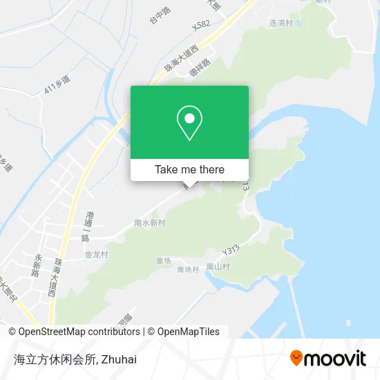 海立方休闲会所 map