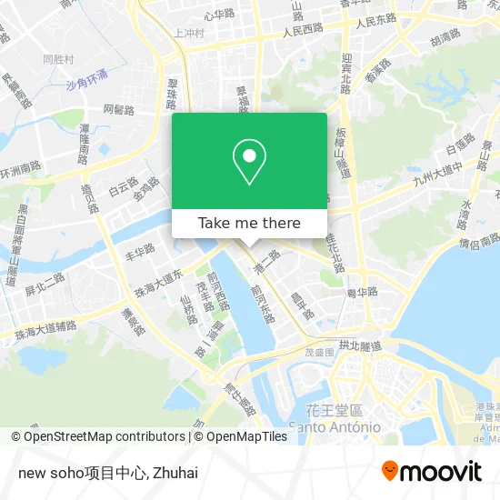 new soho项目中心 map