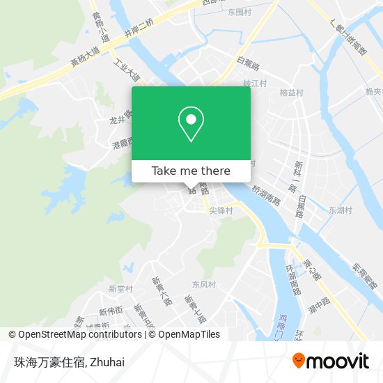 珠海万豪住宿 map