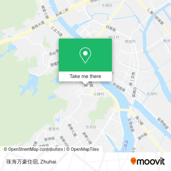 珠海万豪住宿 map