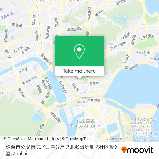 珠海市公安局拱北口岸分局拱北派出所夏湾社区警务室 map