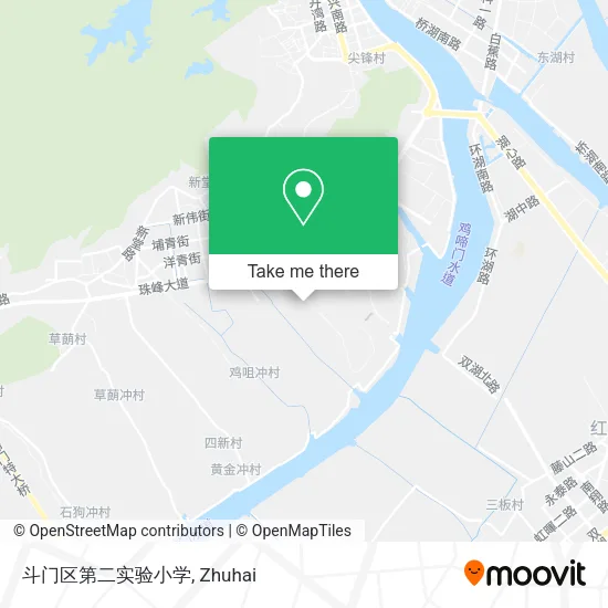 斗门区第二实验小学 map