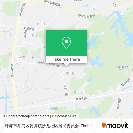 珠海市斗门区乾务镇沙龙社区居民委员会 map