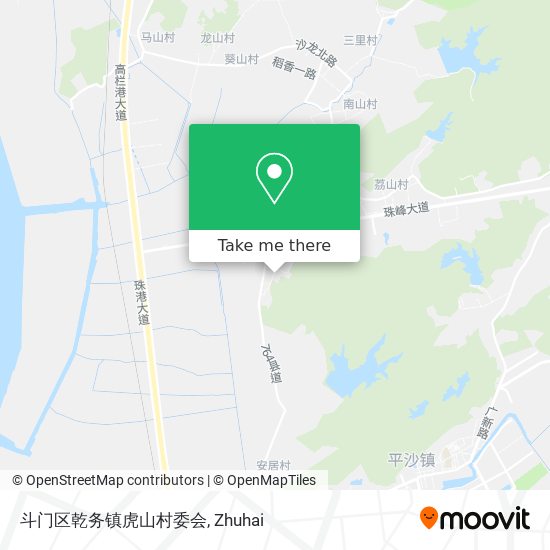 斗门区乾务镇虎山村委会 map