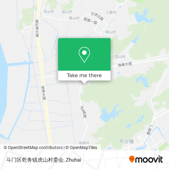 斗门区乾务镇虎山村委会 map