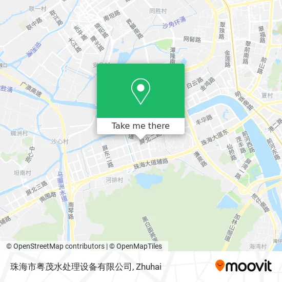 珠海市粤茂水处理设备有限公司 map