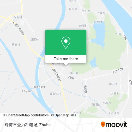 珠海市全力种猪场 map