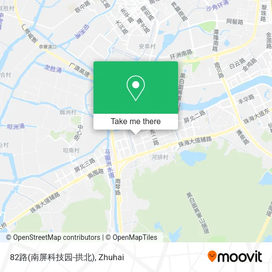 82路(南屏科技园-拱北) map