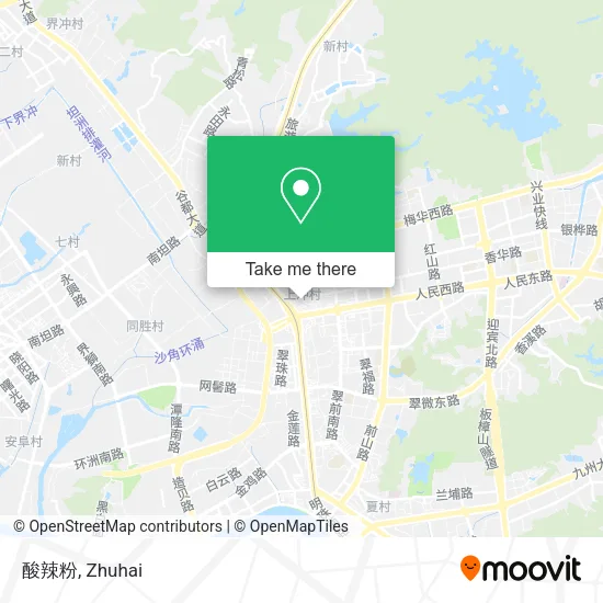 酸辣粉 map
