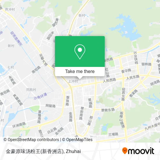 金豪原味汤粉王(新香洲店) map