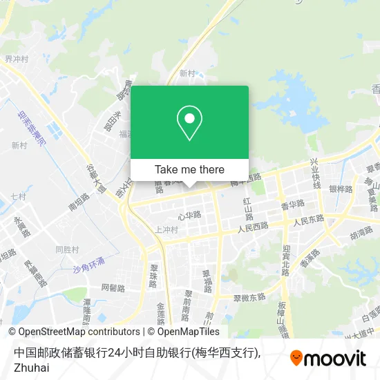 中国邮政储蓄银行24小时自助银行(梅华西支行) map