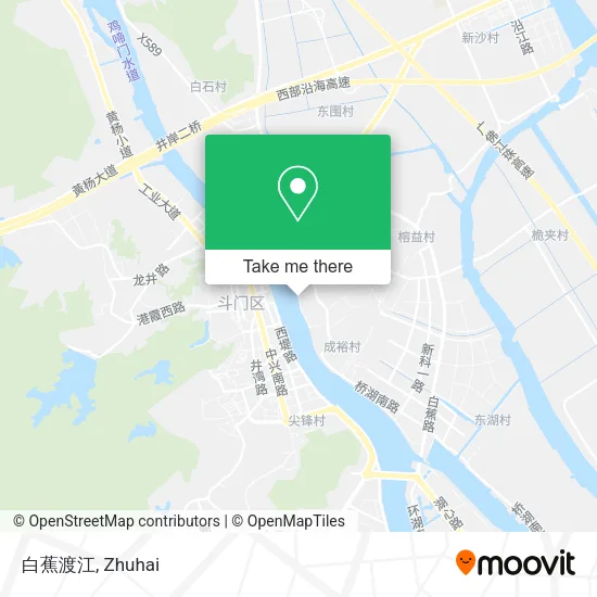 白蕉渡江 map