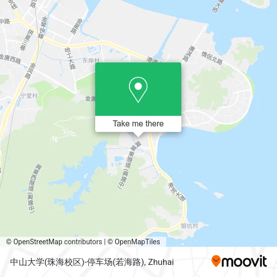 中山大学(珠海校区)-停车场(若海路) map