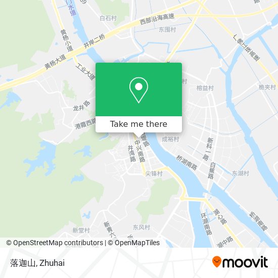 落迦山 map