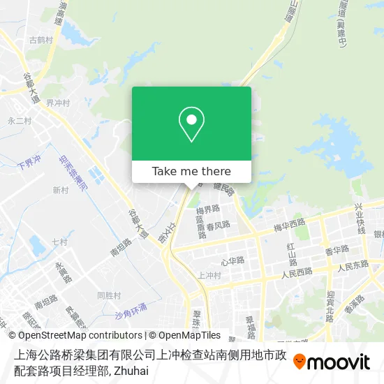 上海公路桥梁集团有限公司上冲检查站南侧用地市政配套路项目经理部 map