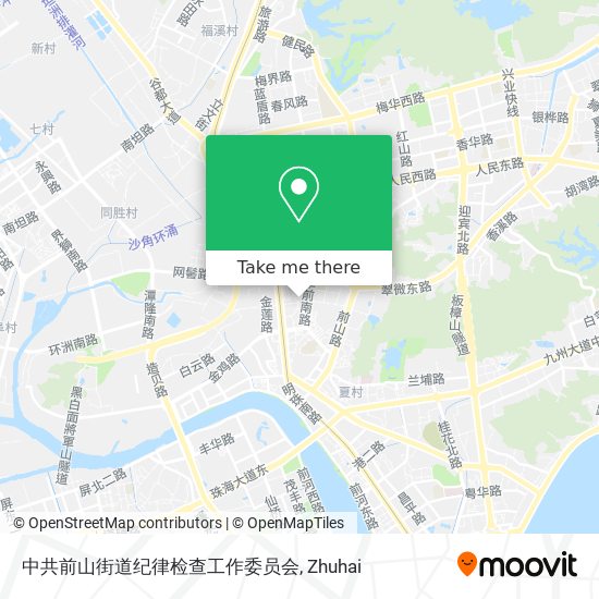 中共前山街道纪律检查工作委员会 map