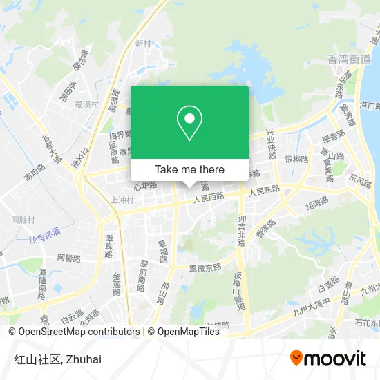 红山社区 map