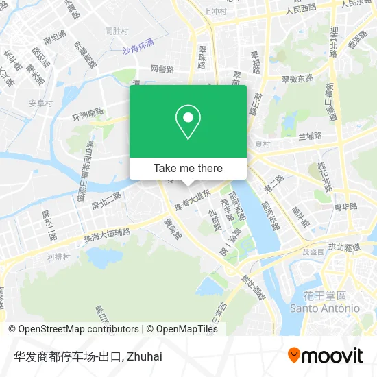 华发商都停车场-出口 map