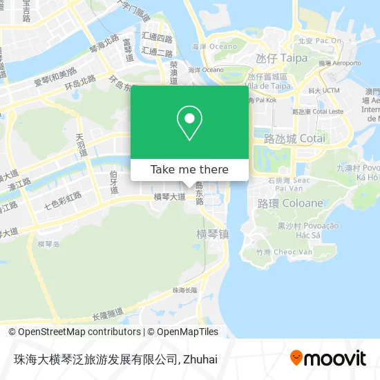 珠海大横琴泛旅游发展有限公司 map