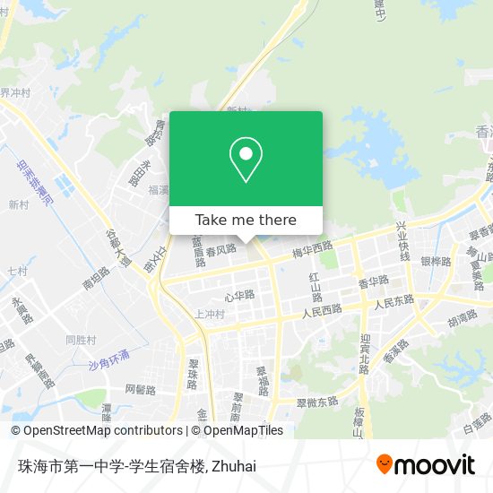 珠海市第一中学-学生宿舍楼 map