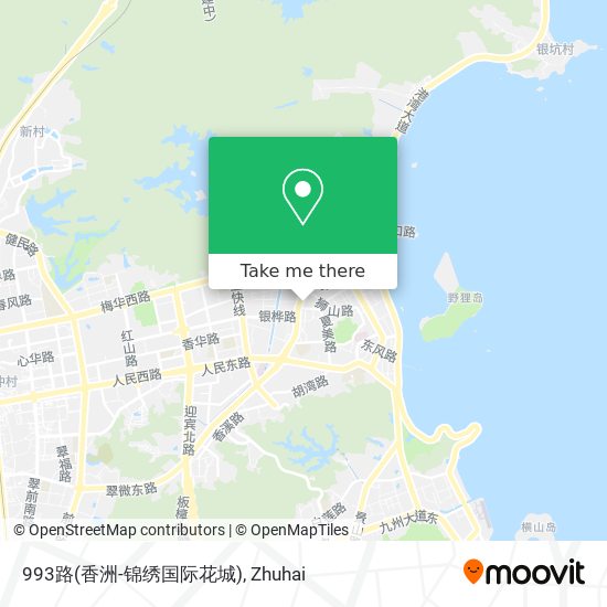 993路(香洲-锦绣国际花城) map