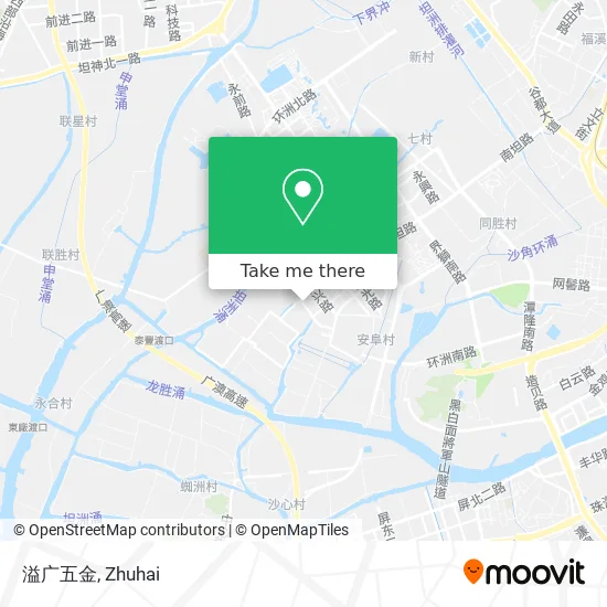 溢广五金 map