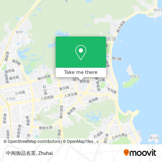 中闽御品名茶 map