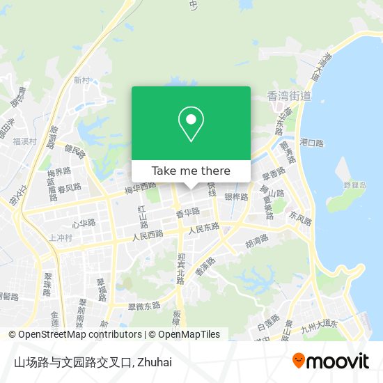 山场路与文园路交叉口 map