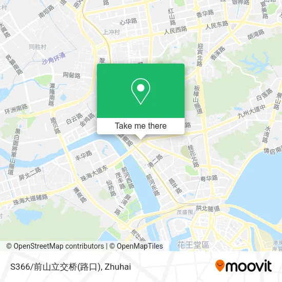 S366/前山立交桥(路口) map