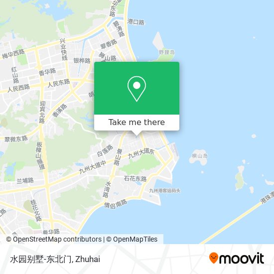 水园别墅-东北门 map