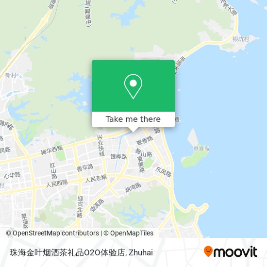 珠海金叶烟酒茶礼品O2O体验店 map