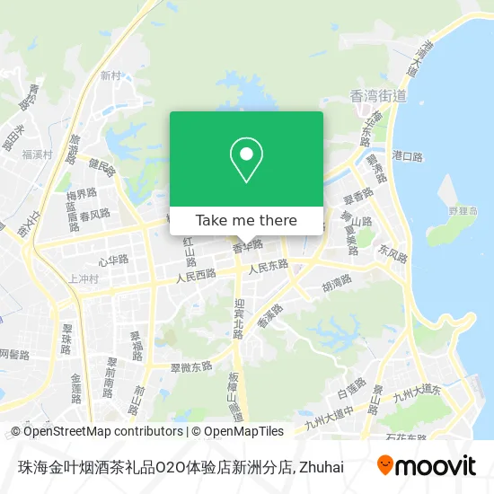 珠海金叶烟酒茶礼品O2O体验店新洲分店 map