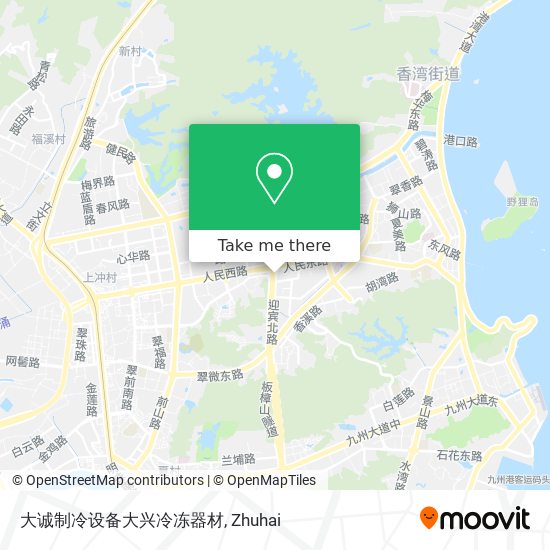 大诚制冷设备大兴冷冻器材 map