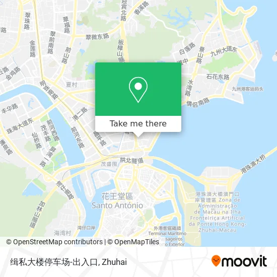 缉私大楼停车场-出入口 map