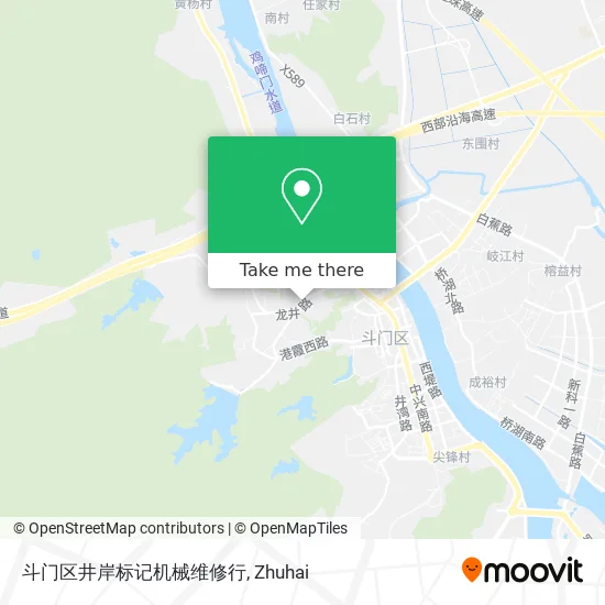 斗门区井岸标记机械维修行 map