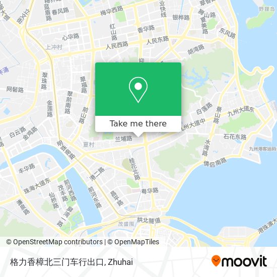 格力香樟北三门车行出口 map